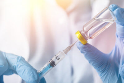 injecting injection vaccine medicine flu